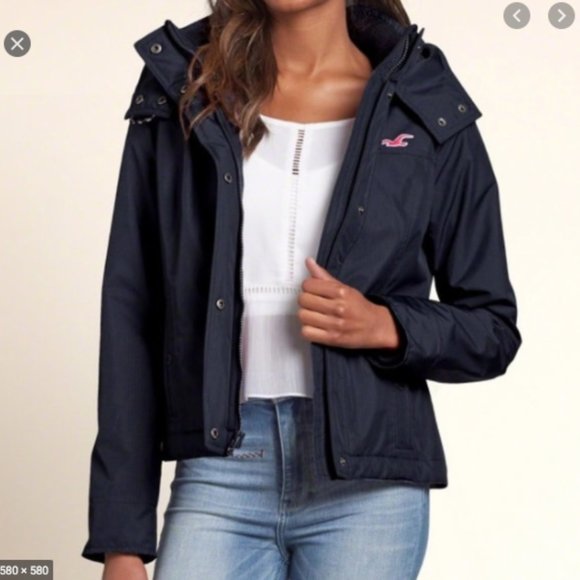 HOLLISTER ALL WEATHER JACKET (with hood) - Picture 2 of 13